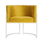 Kit 02 Poltronas Luana Luxo Base Branca Veludo Cores - Ds Est