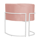 Kit 02 Poltronas Luana Luxo Base Branca Veludo Cores - Ds Est