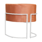 Kit 02 Poltronas Luana Luxo Base Branca Veludo Cores - Ds Est