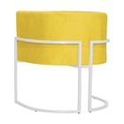 Kit 02 Poltronas Luana Para Sala Base Branca Suede Cores - Ds