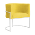 Kit 02 Poltronas Luana Para Sala Base Branca Suede Cores - Ds