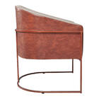 Kit 02 Poltronas Luiza Base De Ferro Bronze Corano Nozes E Li