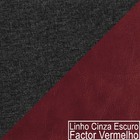Kit 02 Poltronas Luiza Base De Ferro Preto Factor Vermelho E