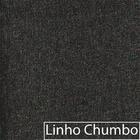 Kit 02 Poltronas Luiza Base Giratória De Madeira Linho Chumbo