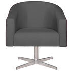 Kit 02 Poltronas Luiza Base Giratória De Metal Factor Vermelh