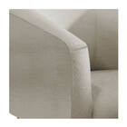 Kit 02 Poltronas Luiza Palito Mel Linho Bege - Amarena Móveis