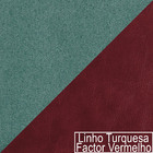 Kit 02 Poltronas Luiza Pés Palito Factor Vermelho E Linho - A