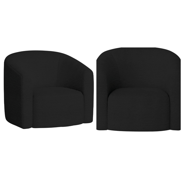 Kit 02 Poltronas Luxo Decorativa Luiza Max Bouclé - Amarena M