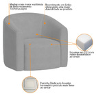 Kit 02 Poltronas Luxo Decorativa Luiza Max Linho  - Amarena M