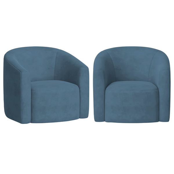 Kit 02 Poltronas Luxo Decorativa Luiza Max Linho  - Amarena M