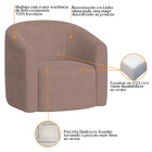 Kit 02 Poltronas Luxo Decorativa Luiza Max Linho - Doce Sonho