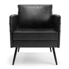 Kit 02 Poltronas Mari Corano Pés Palito De Ferro Preto D03 -