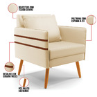 Kit 02 Poltronas Mari Corino Pés Palito Castanho D03 - D'ross