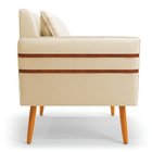 Kit 02 Poltronas Mari Corino Pés Palito Castanho D03 - D'ross