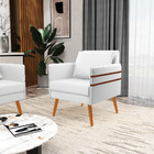 Kit 02 Poltronas Mari Corino Pés Palito Castanho D03 - D'ross