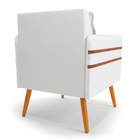 Kit 02 Poltronas Mari Corino Pés Palito Castanho D03 - D'ross