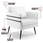 Kit 02 Poltronas Mari Corino Pés Palito De Ferro Preto D03 -