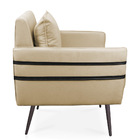 Kit 02 Poltronas Mari Suede Pés Palito De Ferro Preto D03 - D