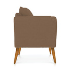 Kit 02 Poltronas Marilia Linho Selenite Sisal A105 Pés Palito