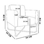 Kit 02 Poltronas Marisa Suede Marrom Base X Industrial Preta