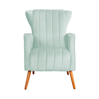 Kit 02 Poltronas Melinda Veludo Cores - Ds Estofados - Acqua