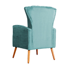 Kit 02 Poltronas Melinda Veludo Cores - Ds Estofados - Azul T