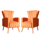 Kit 02 Poltronas Melinda Veludo Cores - Ds Estofados - Terrac