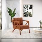 Kit 02 Poltronas Melissa Corano Nozes Base De Madeira Castanho