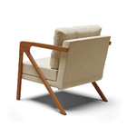 Kit 02 Poltronas Melissa Suede Marrom Rato Base De Madeira Ca