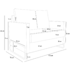 Kit 02 Poltronas Namoradeira 1 Lugar Sala De Estar Malta L02