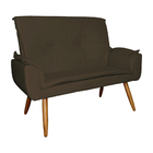 Kit 02 Poltronas Namoradeiras Emília Suede Cores - Ds Estofad