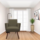 Kit 02 Poltronas Nina Decorativa Escritorio Suede Marrom Rato