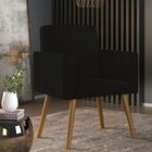 Kit 02 Poltronas Nina Decorativa Para Recepção Preto