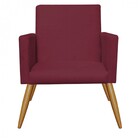 Kit 02 Poltronas Nina Decorativa Sala De Estar Recepção Suede