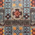 Kit 02 Poltronas Nina Estampado Azulejo D06 Pés Palito Castan