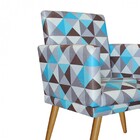 Kit 02 Poltronas Nina Rodapé Sala De Estar Recepção Triângulo