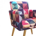 Kit 02 Poltronas Nina Rodapé Sala De Estar Recepção Triângulo