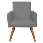 Kit 02 Poltronas Nina Suede Grafite Pes