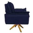 Kit 02 Poltronas Opala Base Giratória De Madeira Corano - Doc