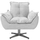 Kit 02 Poltronas Opala Base Giratória De Metal Corano - Amare