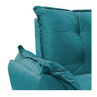 Kit 02 Poltronas Opala Base Giratória De Metal Suede Azul Tur