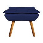 Kit 02 Poltronas Opala Com 02 Puffs Opala Corino Pés Palito C