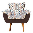 Kit 02 Poltronas Opala Composê D87 Com Suede Pés Palito Pés P