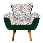 Kit 02 Poltronas Opala Composê D87 Com Suede Pés Palito Pés P