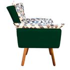 Kit 02 Poltronas Opala Composê D87 Com Suede Pés Palito Pés P