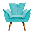 Kit 02 Poltronas Opala Corino Pés Palito Castanho - D'rossi -