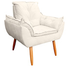 Kit 02 Poltronas Opala Decorativas Para Sala E Quarto Pés Pal