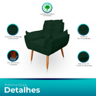 Kit 02 Poltronas Opala Decorativas Para Sala E Quarto Pés Pal