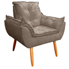 Kit 02 Poltronas Opala Decorativas Para Sala E Quarto Pés Pal