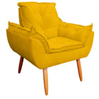 Kit 02 Poltronas Opala Decorativas Para Sala E Quarto Pés Pal